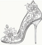 Hakken Dames Schoenen Kleurboek - Kleurboek Volwassenen En Tieners - Elegante Dames Schoenen - Schoenenliefhebbers - Versierd Met Bloemen Strikken En Sierlijke Patronen - 20x20cm - 28 Unieke Exemplaren