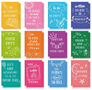 Mini Notitieboekjes Met Quote - Gekleurde Notitieboekjes - Inspirerende Quotes - Zaknotitieboekjes - Kleur Met Witte Letters - 12,5cmx8cm - 10 Stuks