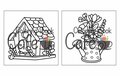 Cozy Spring Kleurboek - Lente Kleurboek - Hygge Kleurboek - Schattige Illustraties - Ontspanning & Kleuren - Kleurboek Volwassenen Tieners -Ê40 Schattige Kleurplaten -Ê21,5 x 28 cm - Incl. 1 Alcoholma