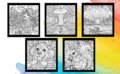 Kleuren Op Nummer - Dieren - Glas In Lood Kleurplaten - Herst - Autumn Color by Number - Volwassen En Tieners - Stress Relief - 30 Unieke Kleurplaten Op Nummer - 21,59 x 21,59 cm - Incl.1 Alcoholmarker