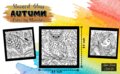 Kleuren Op Nummer - Dieren - Glas In Lood Kleurplaten - Herst - Autumn Color by Number - Volwassen En Tieners - Stress Relief - 30 Unieke Kleurplaten Op Nummer - 21,59 x 21,59 cm - Incl.1 Alcoholmarker