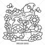 Garden Corners Kleurboek - Tuin Kleurboek - Kleurboek Volwassenen En Tieners - Tuinhoekjes Kleuren - Natuur Illustraties - 40 Tuinplaatjes - Knusse Kleurplaten - 21,5 x 21,5 cm - Incl. 1 Alcoholmarker