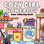 Cozy Girl Homebody Kleurboek - Knusse Kleurplaten - Kleurboek Volwassenen en Tieners - Simpele Lieve Kleurplaten - SchattigÊKleurboekÊ- 40 Bold & Easy Kleurplaten -Ê21,5 x 21,5 cm - Incl. 1 Alcoholmar