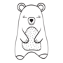 Kleurboek Dieren - Simpele Dieren Kleurboek - Kleurboek Kinderen Dieren - Kleurboek Peuters Kleuters Jonge Kinderen - Eenvoudige Grote Kleurplaten - Coloring Book Animals - 21x21cm - 24 Tekeningen