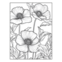 Bloemen Kleurboek - Bloemen Kleurplaten - Volwassenen En Kinderen Bloemboeketten - Kleurboek Natuur Wilde Bloemen - 21,59 x 21,59 cm - 40 Kleurplaten