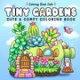 Tiny Gardens Kleurboek - Kleurboek Met Tuin Thema - Schattige Kleurplaten Volwassenen En Tieners - Kleurplaten Tuin Planten Bloemen -  21,59 x 21,59 cm - 30 Cozy Kleurplaten - Incl. 1 Alcoholmarker