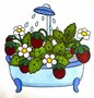 Tiny Gardens Kleurboek - Kleurboek Met Tuin Thema - Schattige Kleurplaten Volwassenen En Tieners - Kleurplaten Tuin Planten Bloemen -  21,59 x 21,59 cm - 30 Cozy Kleurplaten - Incl. 1 Alcoholmarker