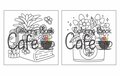 Tiny Gardens Kleurboek - Kleurboek Met Tuin Thema - Schattige Kleurplaten Volwassenen En Tieners - Kleurplaten Tuin Planten Bloemen -  21,59 x 21,59 cm - 30 Cozy Kleurplaten - Incl. 1 Alcoholmarker