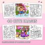 Cozy Japan Kleurboek - Japan Thema Kleurboek - Cozy Japanse Cultuur Kleuren - Geisha Tuinen Cherry Blossom Kleurboek - Kawaii Illustraties - 21,59 x 21,59 cm - 40 Cozy Kleurplaten - Incl. 1 Alcoholmarker
