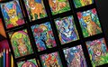Kleuren Op Nummer Cats - Mosaic Animals - Stained Glass Coloring Book - Leeuwen, Tijgers, Panters, Katachtigen - Kleurboek Dieren Volwassenen En Tieners - 25 Kleurplaten
