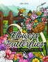 Kleuren Op Nummer Glas In Lood Vlinders Bloemen - Glas In Lood Kleurplaten Butterflies Flowers - Stained Glass - Kleurboek Natuur Volwassenen En Tieners - A4 - 40 Kleurplaten In Mozaek Stijl
