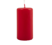 Kaarsen, H: 100 mm, d 50 mm, rood, 1x12stuk