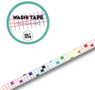 Studio Ins & Outs - Brede Washi Tape - Rainbow Grid - Rainbow 2.0 - Masking Tape - 1,5 cm - Decoratieve Tape Regenboogkleuren