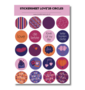 Studio Ins & Outs - Stickervel Cirkels Love 2025 - Ronde Valentijnstickers - Cirkelstickers - 20 Liefde Illustraties