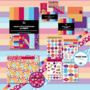 Studio Ins & Outs - Set Van 24 Quotekaartjes - Kaartjes Met Quotes - Holiday'25 - Mini Kaartjes Leuke Uitspraken - Motiverende Kaartjes - Kleine Positieve Kaartjes Met Tekst - Vakantiekleuren & Streep