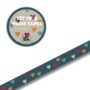 Studio Ins & Outs - Brede Washi Tape - Family Life - Masking Tape - 1,5 cm - Decoratieve Tape - Hartjes in Warme Kleuren - Journaling & Scrapbooking