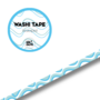 Studio Ins & Outs - Brede Washi Tape - Waterpret - Masking Tape - 1,5 cm - Decoratieve Tape - Blauwe Golfprint - Journaling & Scrapbooking