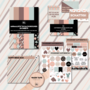 Studio Ins & Outs - Complete Scrapbook Set - Happy Beige - Stickervellen, Washi Tape, Paperpad & Quote Kaartjes - Minimalistisch Patroon in Zachte Beige & Pastelkleuren