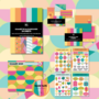 Studio Ins & Outs - Invulboek En Plakboek Materialen - Summer'25 - Scrapbook Pakket - Journaling Set - Papier, Stickers, Washi Tape, Schrijfkaartjes - Confetti & Pastel