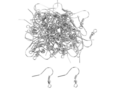Franse Oorbelhaken - Zilveren Oorbelhaakjes - DIY Oorbelhangers - Verzilverde Oorbelhaken - Hobby Oorhaken - 925 Sterling Zilver - Zelf Sieraden Maken - Decoratieve Oorbelhaken - 18mm / 100 Stuks