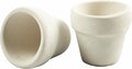 Bloempot - Witte Terracotta Potjes - Kleine Plantpotten - Kleine Witte Bloempotjes - Miniatuur Plantpotjes - Witte Aardewerk Potten - 5,2 cm Diameter - 4,6 cm Hoog - 48 Stuks